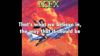 NOFX - Drug Free America (with lyrics)