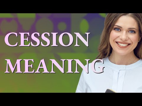Cession | meaning of Cession