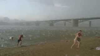 A sudden hail storm in Russia (Novosibirsk) 12.07.2014 | Внезапный ураган в Новосибирске 12.07.2014