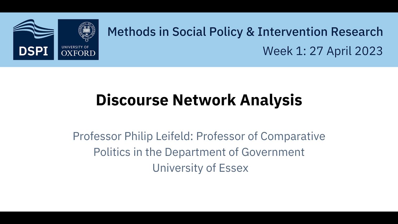 Discourse Network Analysis