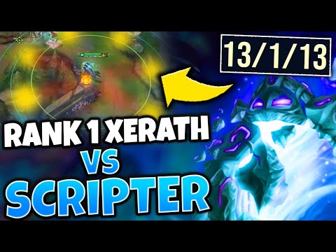 #1 XERATH PLAYING AGAINST A REAL KOG'MAW SCRIPTER (OUT-SCRIPTED HIM) - League of Legends