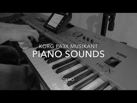 Korg Pa3x Pro Musikant - Piano Sounds - Soundcheck