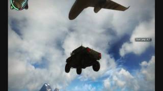 preview picture of video 'just cause 2 fun with car and jet'