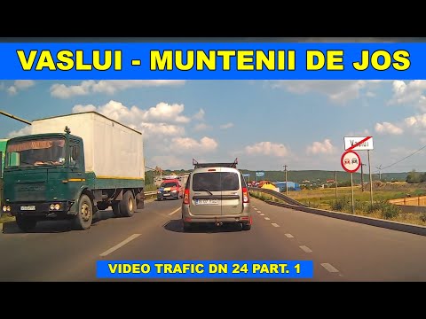 Ruta Vaslui - Muntenii de Jos video trafic DN 24 part.1