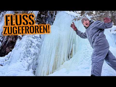 GEFRORENER WASSERFALL?! - Eisige Flusserkundung in SCHWEDEN! | Mattin