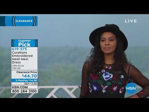 Curations Embellished Mesh Maxi Dress