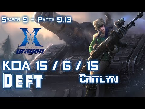 KZ Deft CAITLYN vs KAI'SA ADC - Patch 9.13 KR Ranked