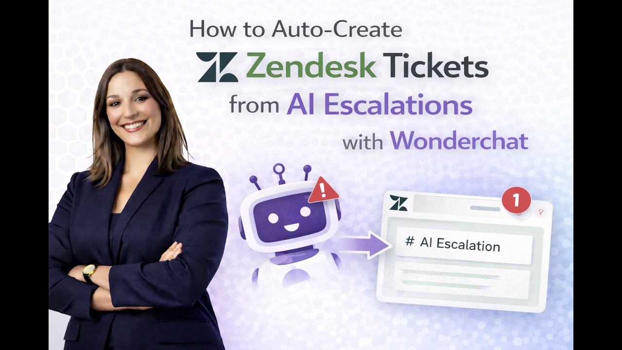 How to Auto Create Zendesk Tickets from AI Escalations with Wonderchat