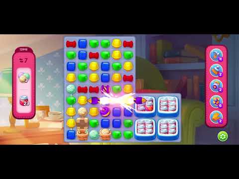 Homescapes level 12846 - no booster gameplay