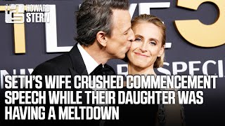Seth Meyers on Seeing His Wife Deliver a Commencement Address While Consoling Their Daughter