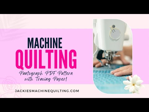 Pantograph PDF Pattern with Tracing Paper