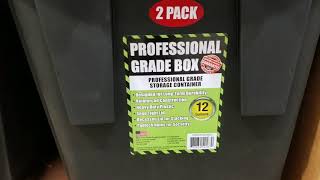 Costco Pro Grade 12 Gallon Storage Container w/ Lid. 2 pack for $10!!!