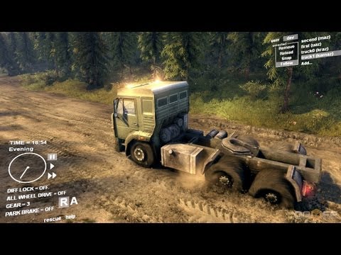 Spin Tires Dev Demo July 2013 - Kamaz Test Drive Part 1