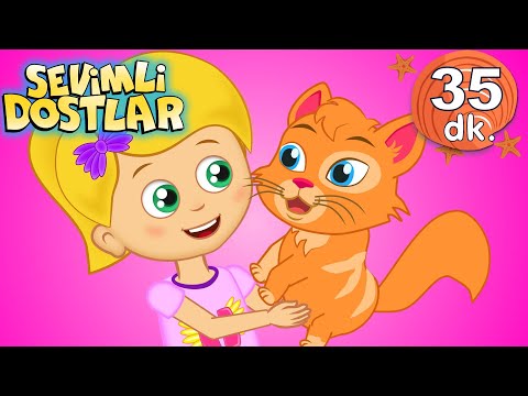 Kedi Miyav Dedi Sevimli Dostlar Bebek Şarkıları | Çocuk şarkıları |  Adisebaba TV Nursery Rhymes