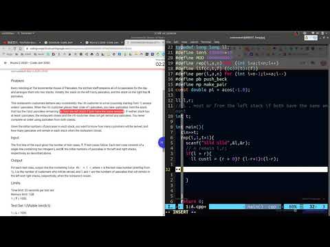 Google codejam Round 2 2020