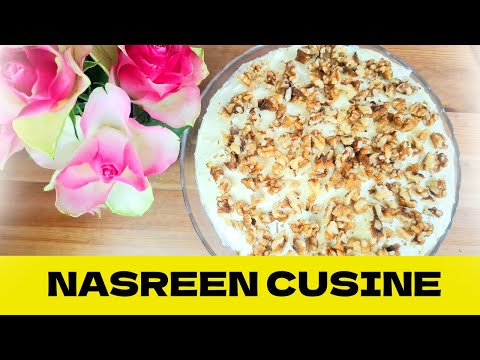 Carrot Cake | Super Moist & Easy | Recipe by Nasreen Cuisine