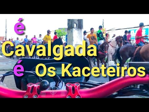CAVALGADA, OS KACETEIROS  EM, E. Gomes/Cabrita, São Cristovão, SE, Nordeste - Motovlog 14.04.2024.