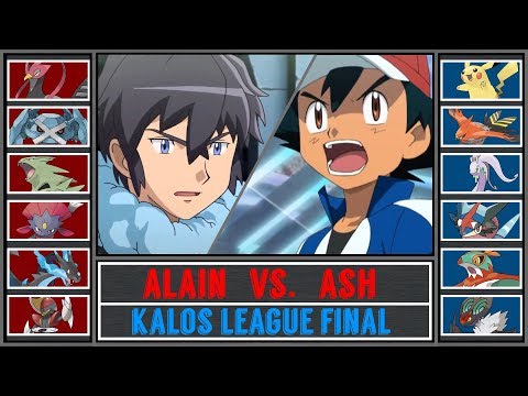 Ash vs. Alain (Pokémon Sun/Moon) - Kalos League Final