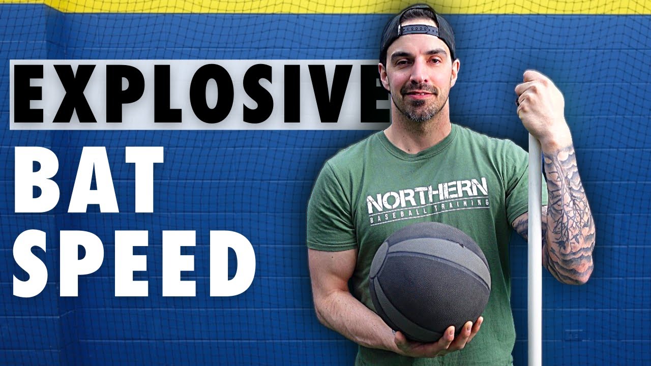 Quick 4 Minute Baseball Workout For EXPLOSIVE Bat Speed | 4 Workout Variations
