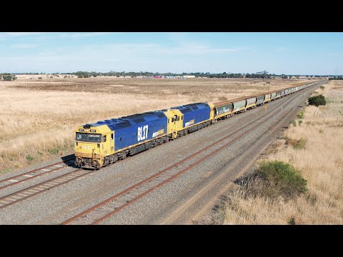 7736V Pacific National Grain Train With BL27 & BL32 (10/4/2022) - PoathTV Australian Railways