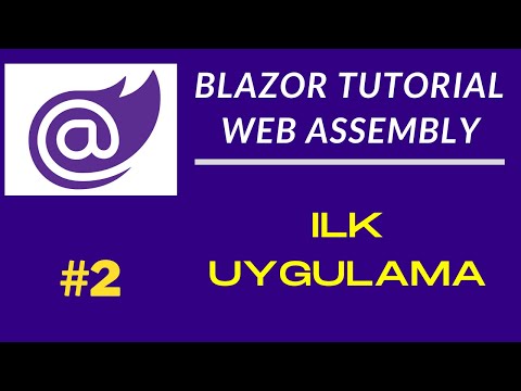 Blazor Tutorial | Blazor WebAssembly | İlk Uygulama