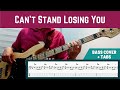 The Police - Can't Stand Losing You (Bass Cover + TAB)
