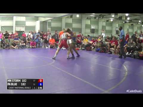 182 lbs. Final - Julian Gorring, PA Blue vs. Jacob Bennett, MN Storm