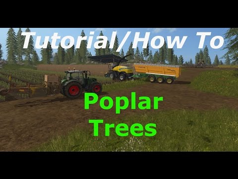 Farming Simulator 2017, TUTORIAL/How To Poplar Trees!