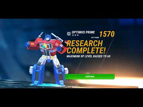 Pt. 1 - 3 Star Optimus Prime Level 50 - 60 Transformers Earth Wars, Plus Choosing Who Upgrade Next