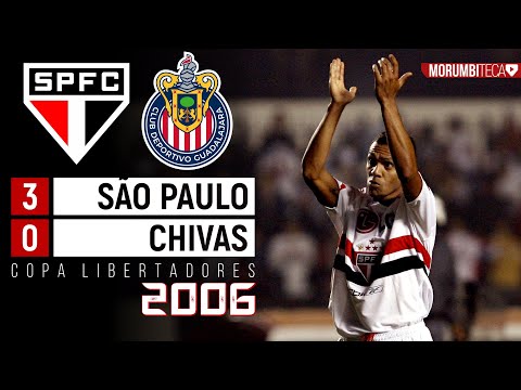 São Paulo 3x0 Chivas - 2006 - LUGANO x BAUTISTA E ROGÉRIO GIGANTE...UMA TÍPICA NOITE DE LIBERTADORES