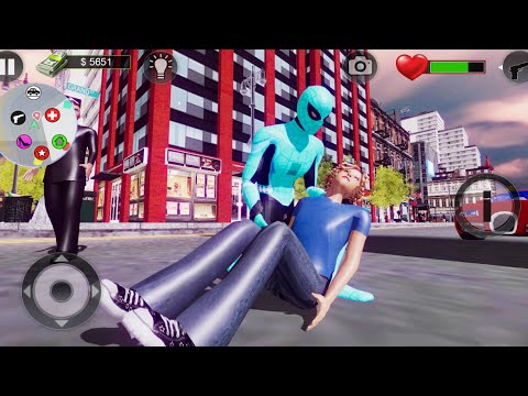 Flying Spider Rope Hero - Spider Superhero Vice Town Crime Battle | Android GamePlay