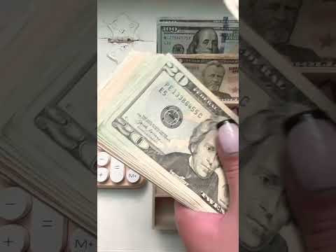 ASMR CASH COUNTING $1415 #asmrsounds #asmr #money #cashstuffing