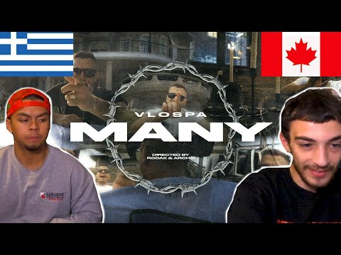 CANADIANS REACT TO GREEK RAP - VLOSPA - MANY (Official Video)