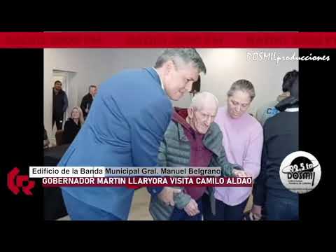 El Gobernador Martín Llaryora visitó Camilo Aldao e hizo importantes anuncios