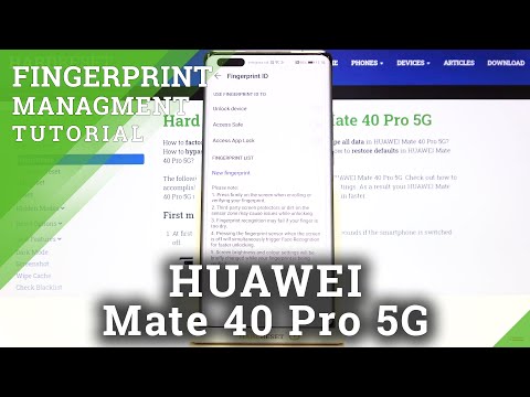 How to Add Fingerprint to HUAWEI Mate 40 Pro – Set Fingerprint Lock