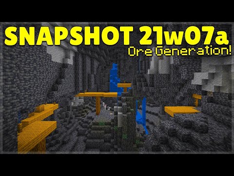 MINECRAFT 1.17 GRIMSTONE BIOME? | SNAPSHOT 21W07A (New Ore Generation)