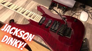 Video thumbnail for Jackson JS34Q Dinky DKA-M  Transparent Red Review by Metal Till Death