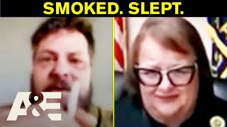 Judge Catches Man Smoking & Napping in Court | Court Cam | A&E