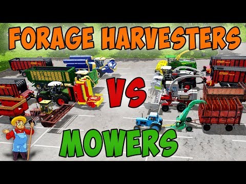 (RELOAD) Farming simulator 17 What mow more grass for feeding animals Forage harvesters vs Mowers