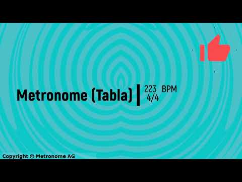223 BPM 4/4  (Tabla) Metronome