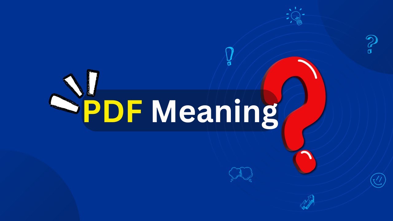 PDF Meaning
