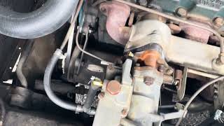 1954 Chevrolet Corvette Convertible Start Up and Idling
