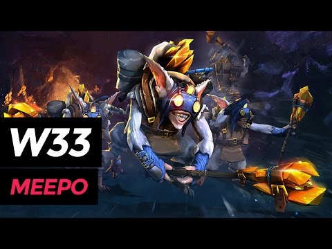 W33 Meepo - Dota 2 Highlights // Ranked Match