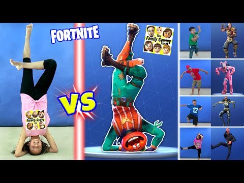 FORTNITE DANCE CHALLENGE in REAL LIFE All Dances