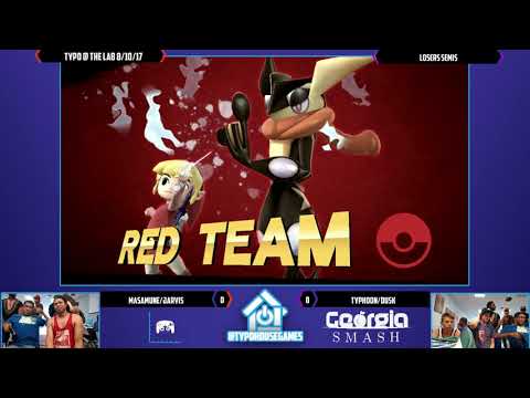 Typo @ The Lab 8/17/17 - Masamune/Jarvis vs Typhoon/Dusk - Smash 4 Doubles Losers Semis
