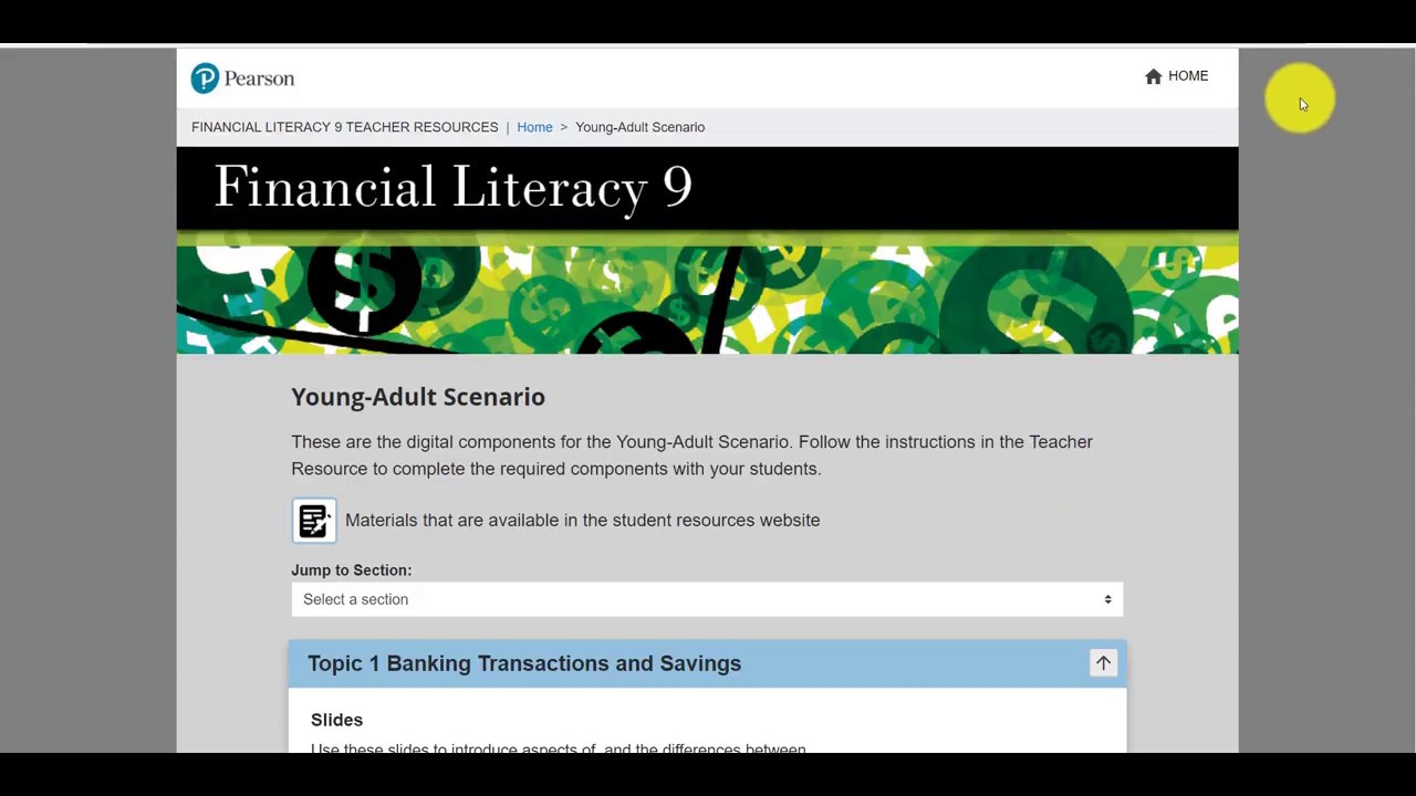 Financial Literacy Unit - Random Generator