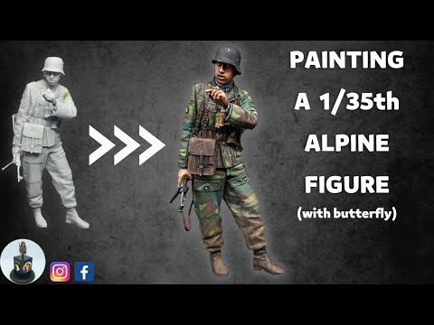 Figure Painting Tutorial 1/35 scale - Alpine Minatures WSS Grenadier step-by-step