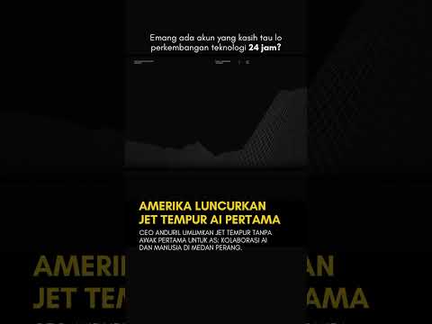 Jet tempur ini GAK ADA PILOT-nya