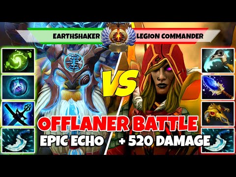 EARTHSHAKER (Off) vs LEGION COMMANDER (Off) - Epic Battle Of Immortal Rank Dota 2 Players - Z Dota 2