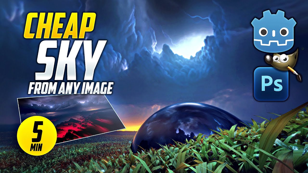 Cheap Sky from AI-Generated (or Any Other) Image in 5 Min / Godot Tutorial